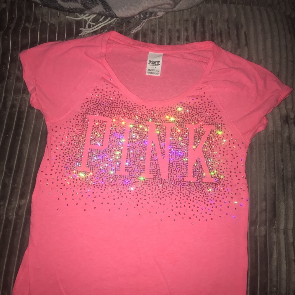pink Victoria secret tee